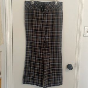 NWOT Vintage plaid flare leg pants